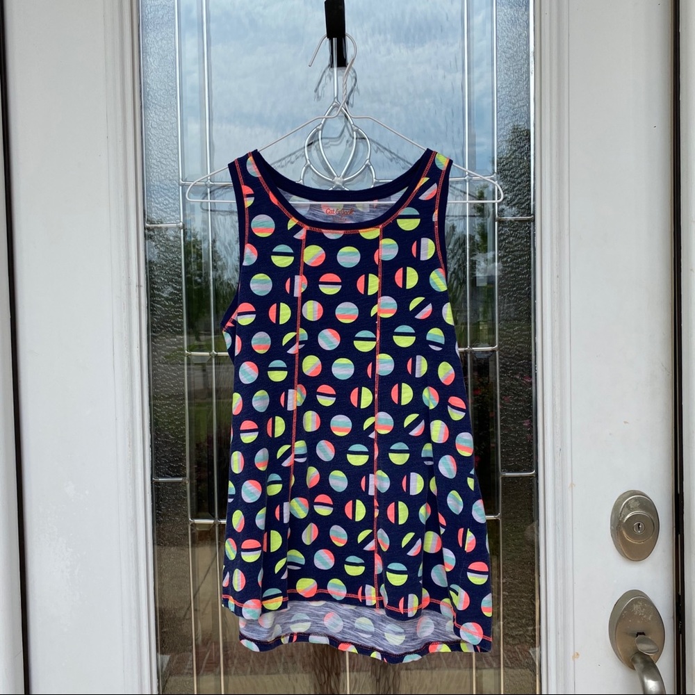Cat and jack polka dots top size: XL